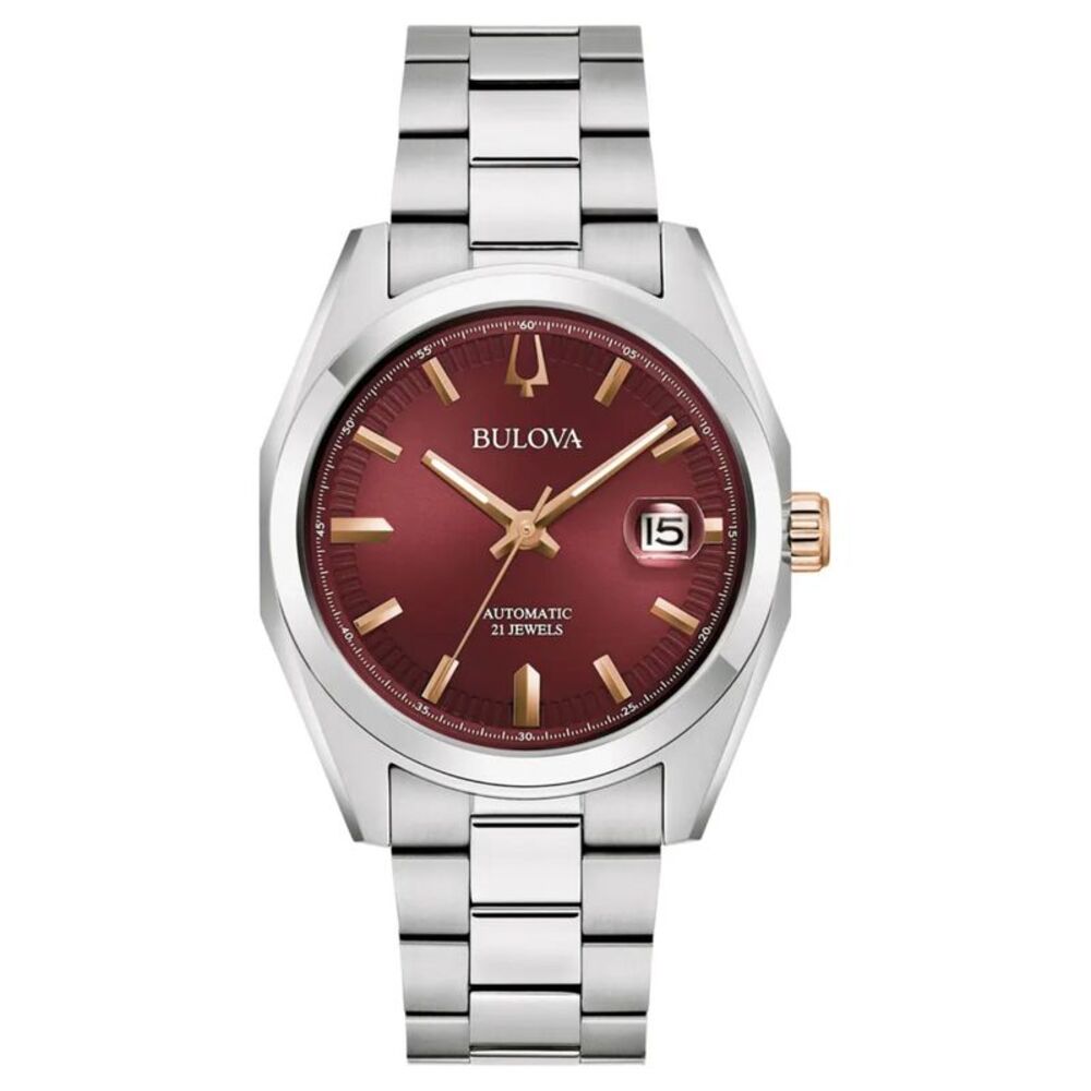 Bulova Men's Classic Red Dial Watch - 98B422
